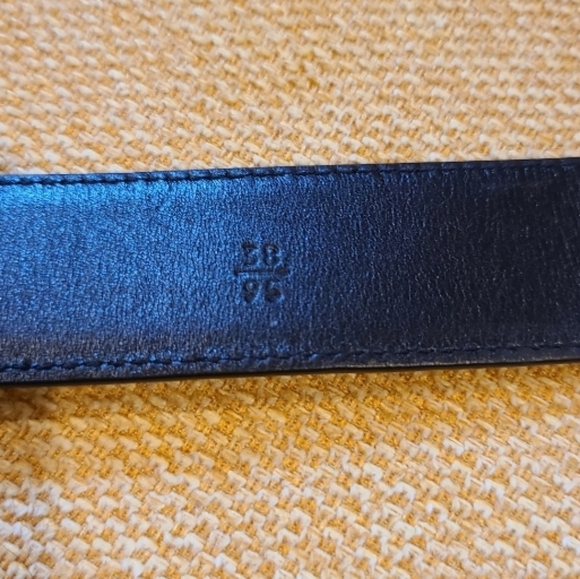 PRADA Square Logo Plate Saffiano Leather Belt - Picture 6 of 10